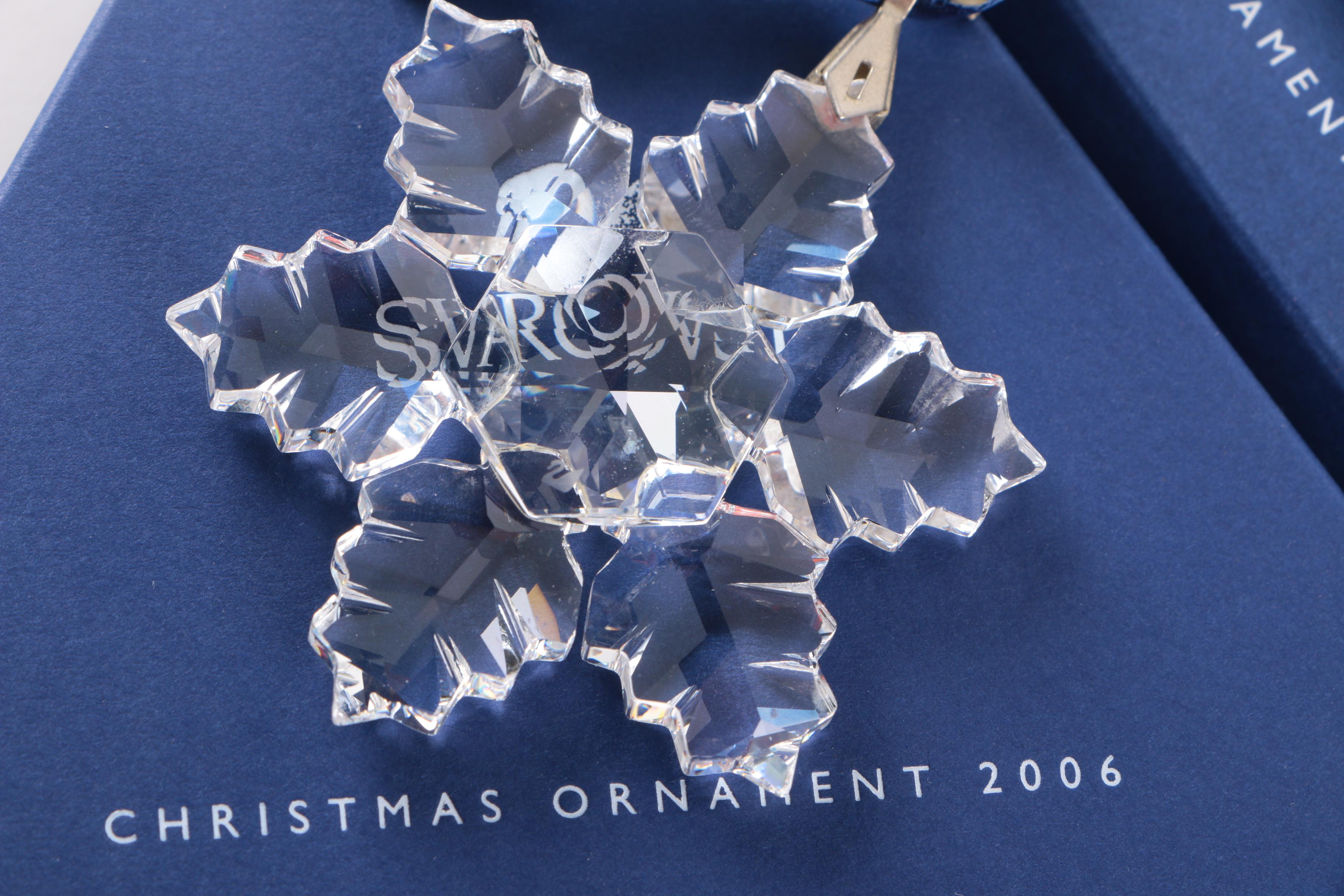 Swarovski Crystal Collectible Snowflake Ornaments