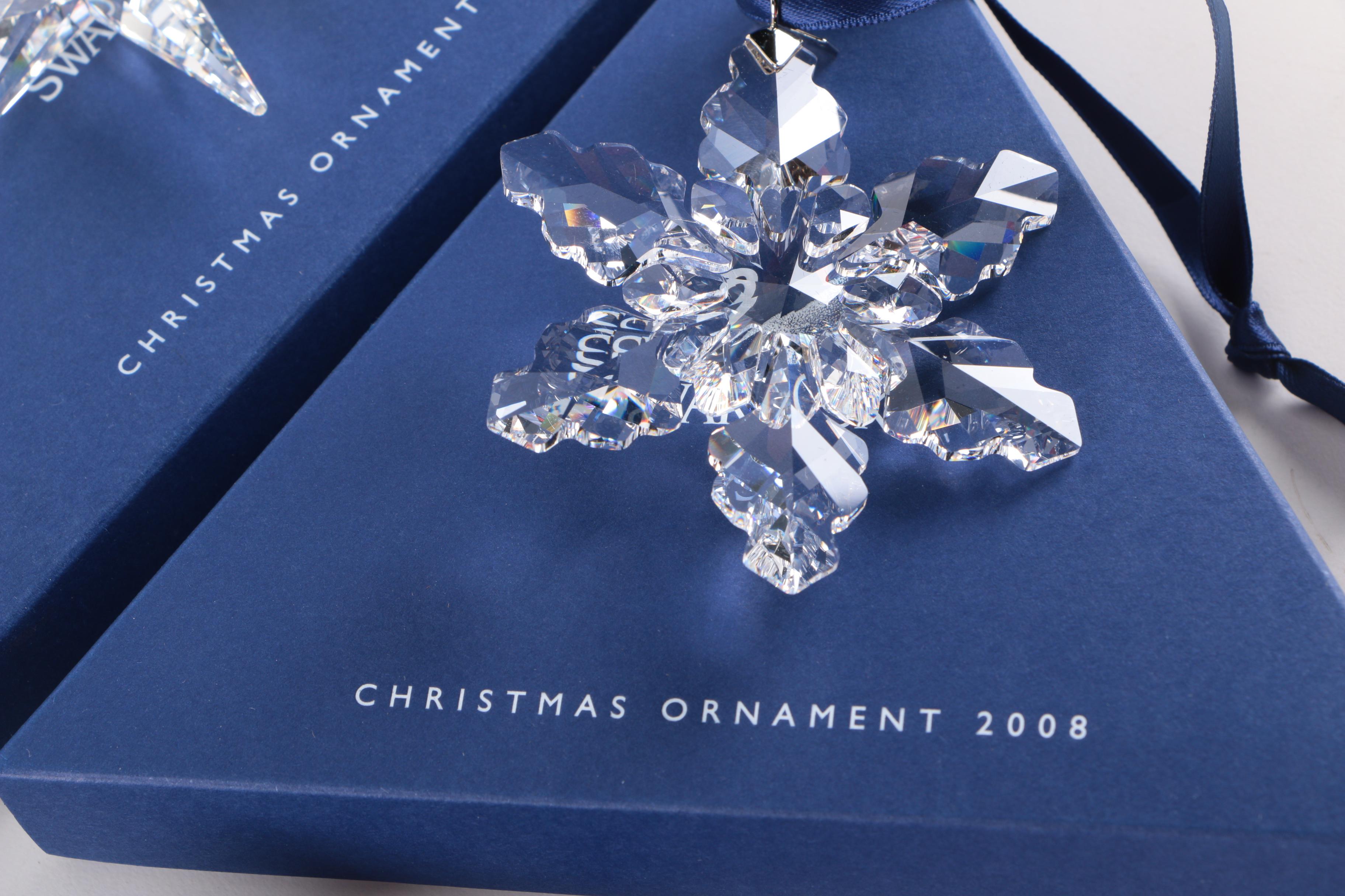 Swarovski Crystal Collectible Snowflake Ornaments