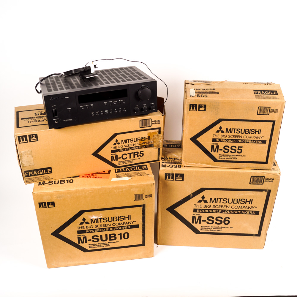 Mitsubishi Receiver, Speakers, and Subwoofer