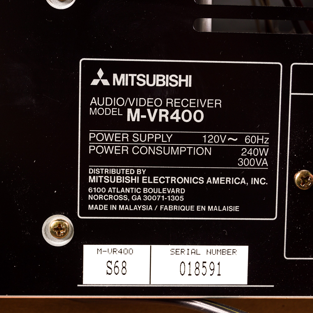 Mitsubishi Receiver, Speakers, and Subwoofer