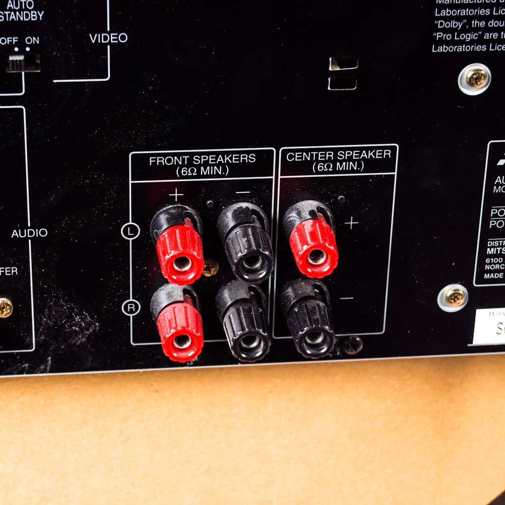 Mitsubishi Receiver, Speakers, and Subwoofer
