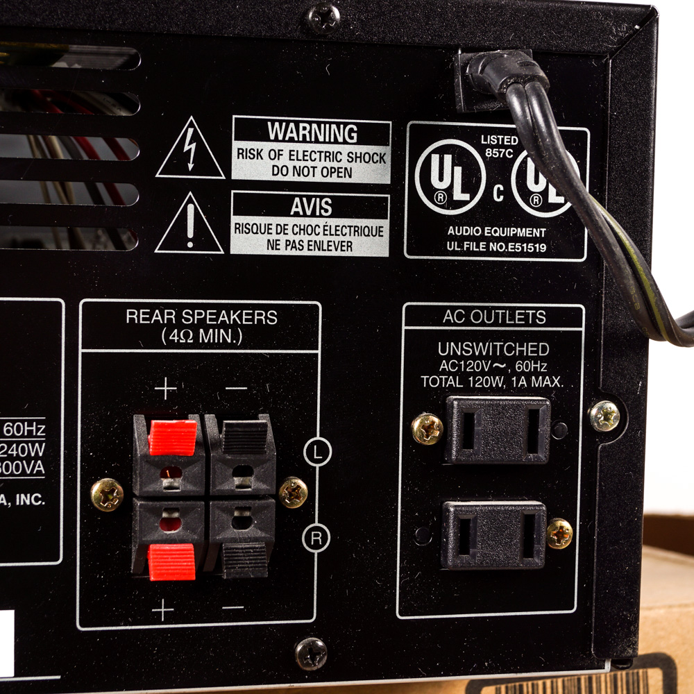 Mitsubishi Receiver, Speakers, and Subwoofer