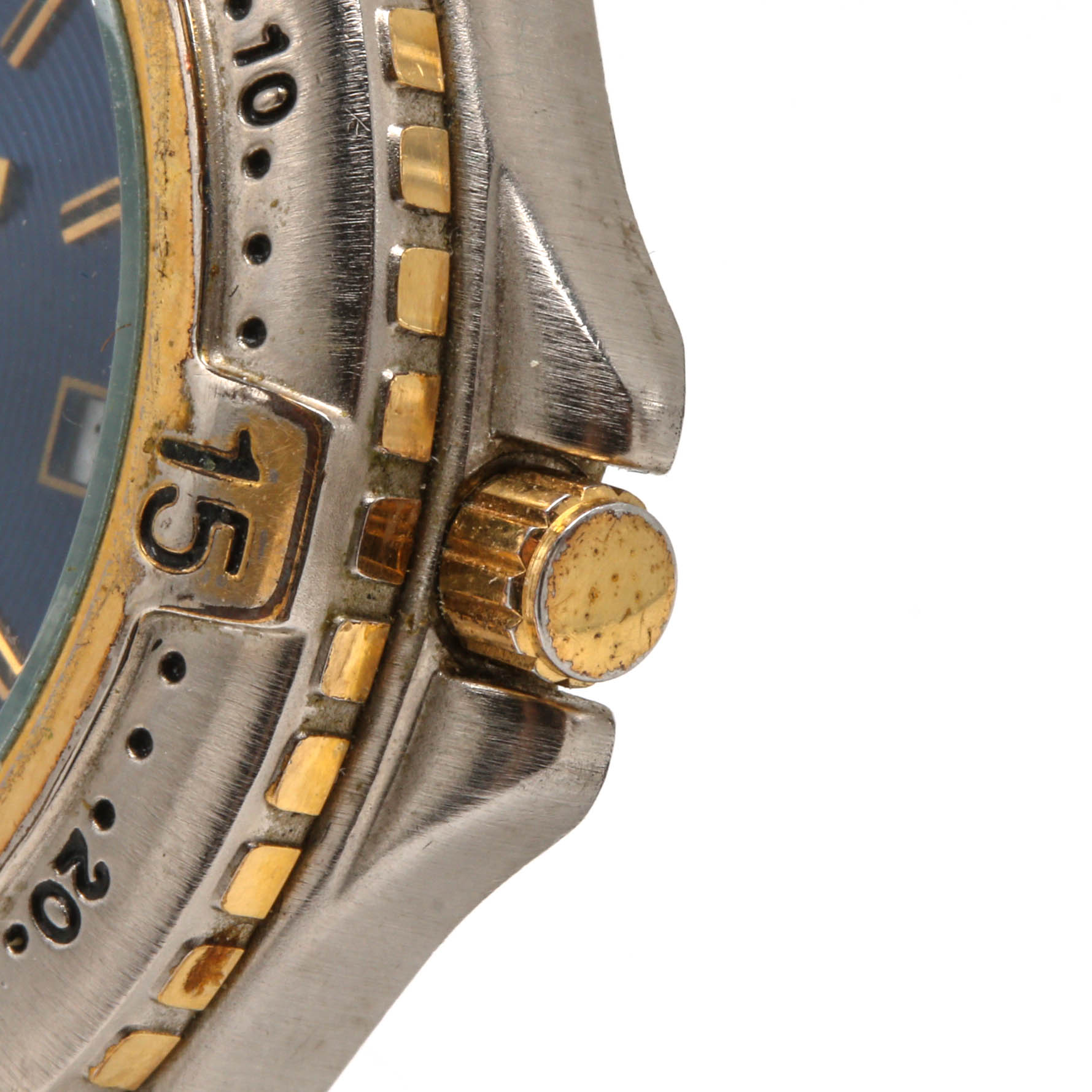 Fossil Blue Two Tone Watch