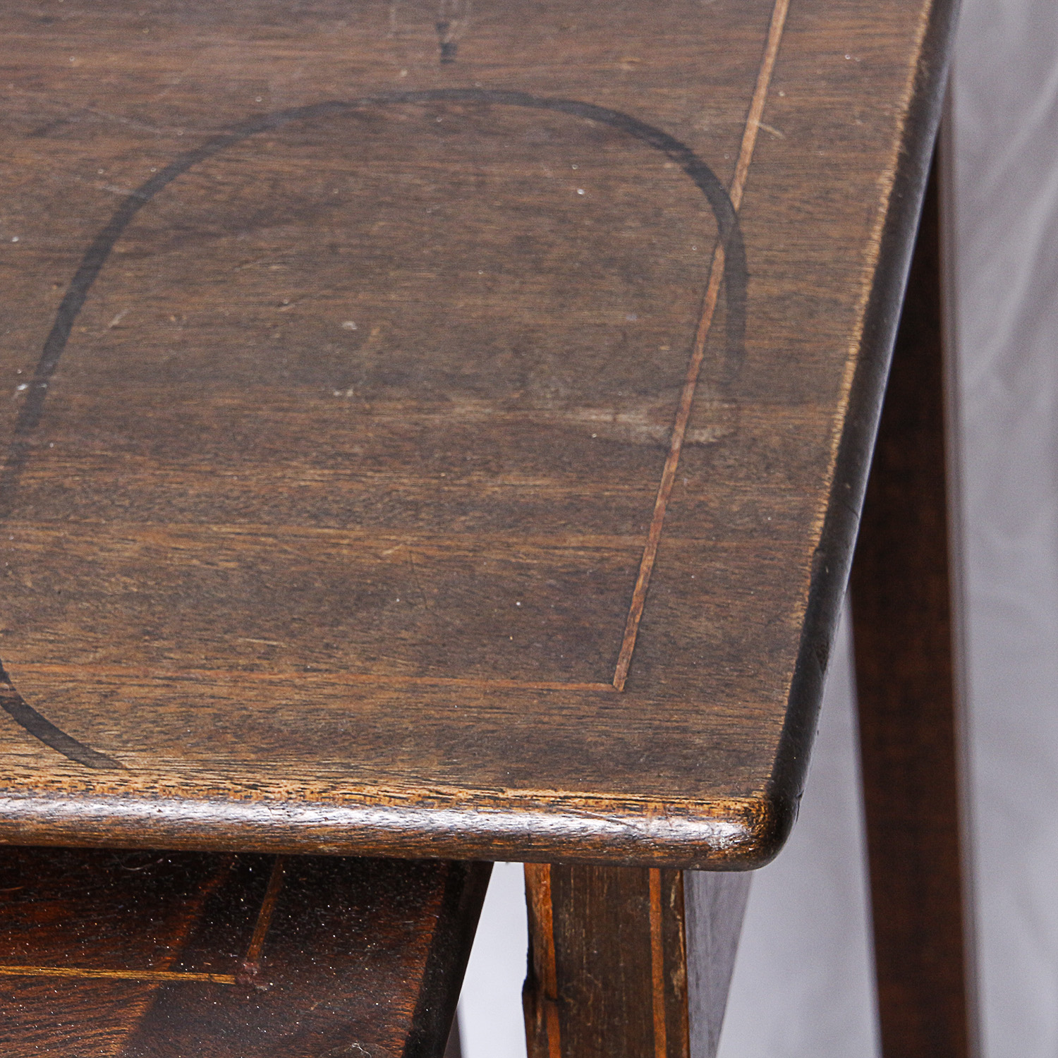 Vintage Inlaid Mahogany Nesting Tables