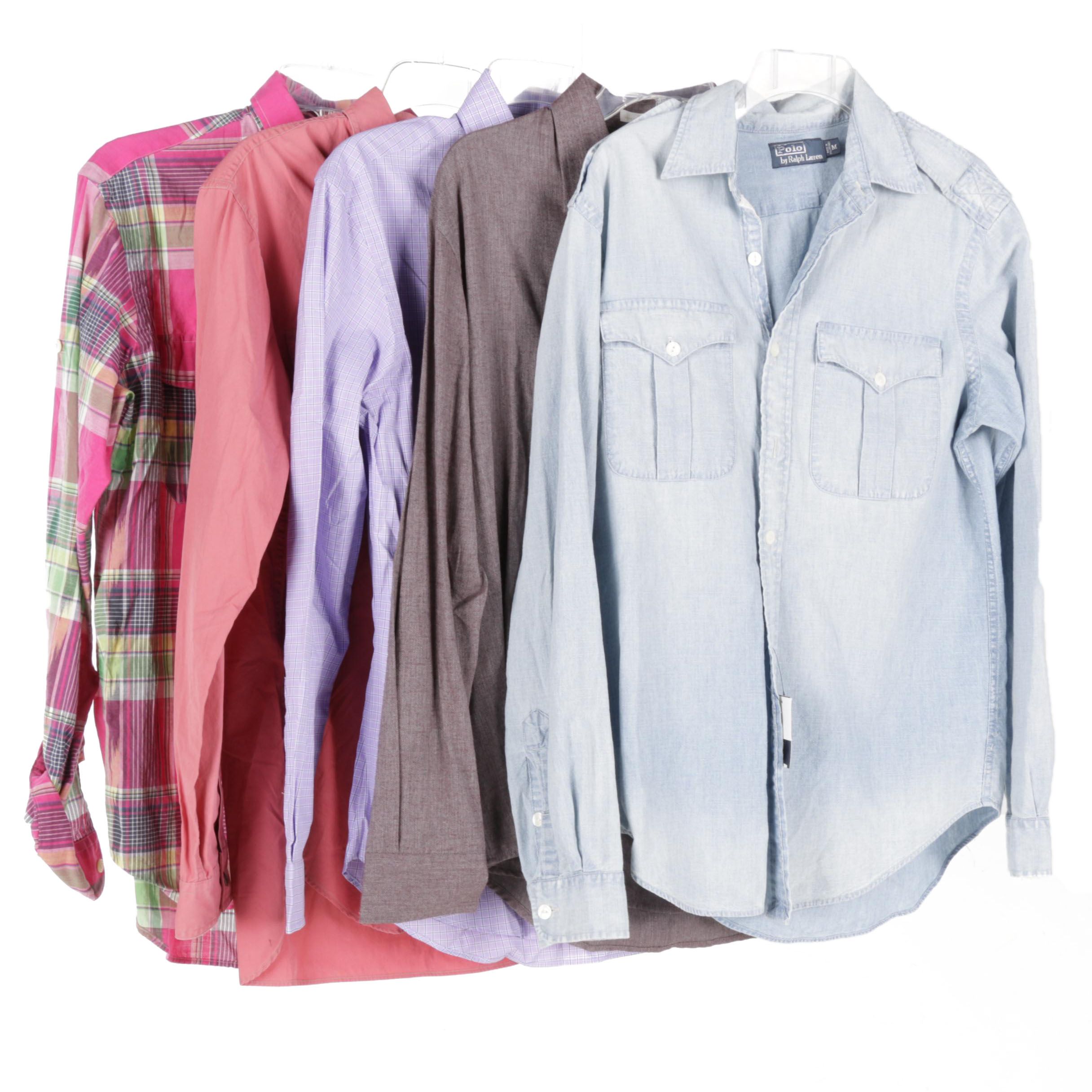 Men's Button-Down Dress Shirts Including Ralph Lauren