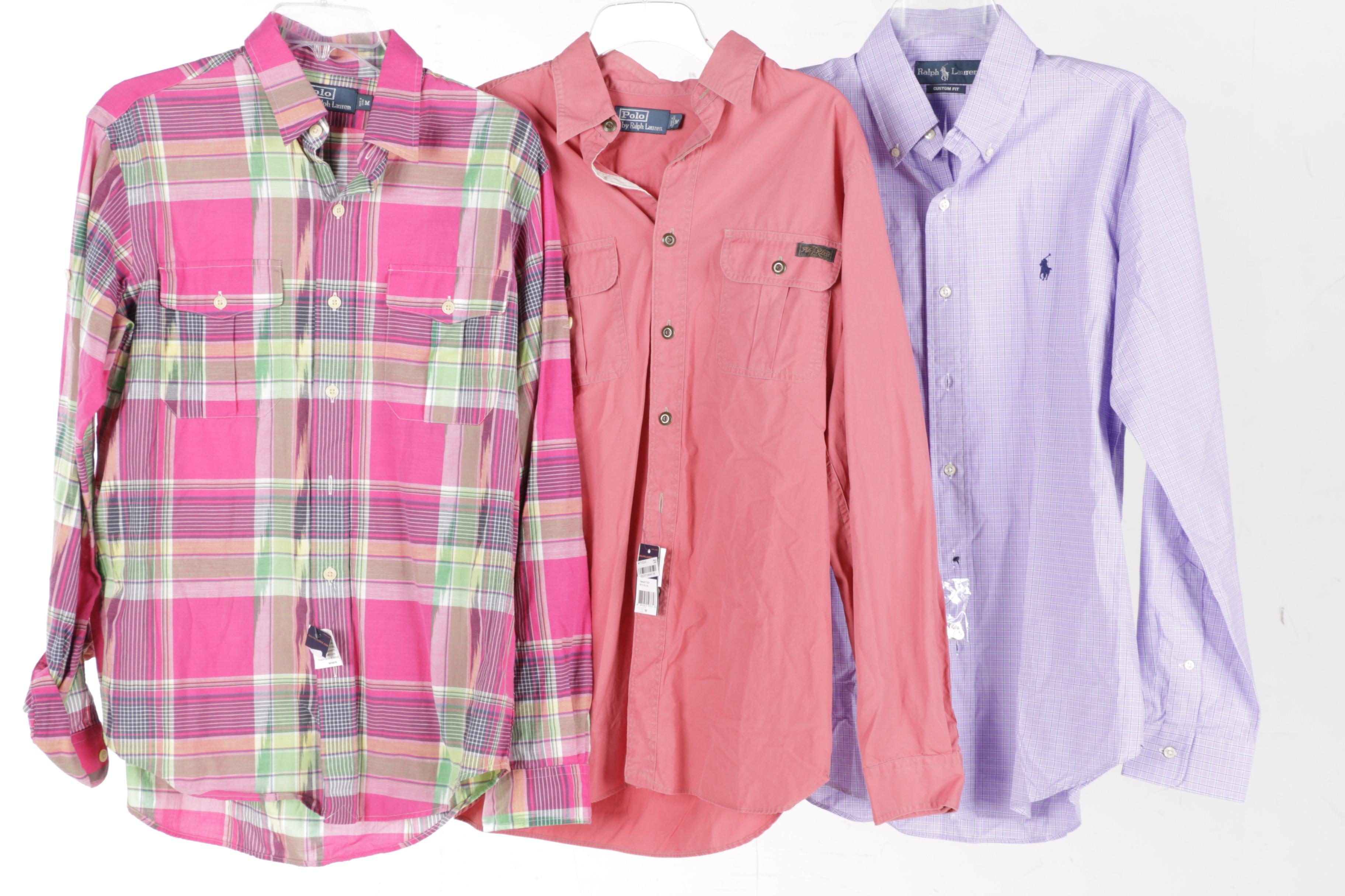 Men's Button-Down Dress Shirts Including Ralph Lauren