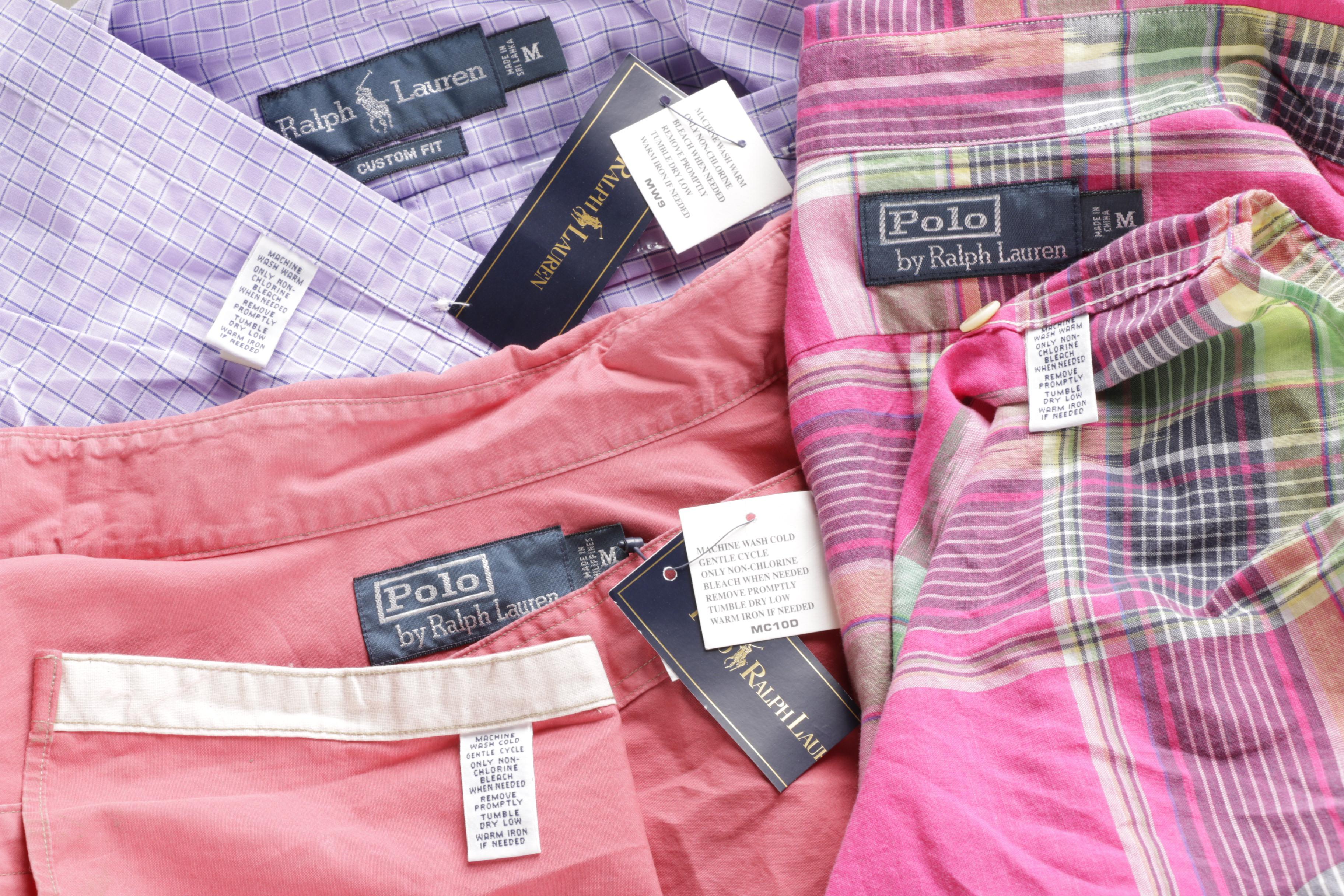 Men's Button-Down Dress Shirts Including Ralph Lauren