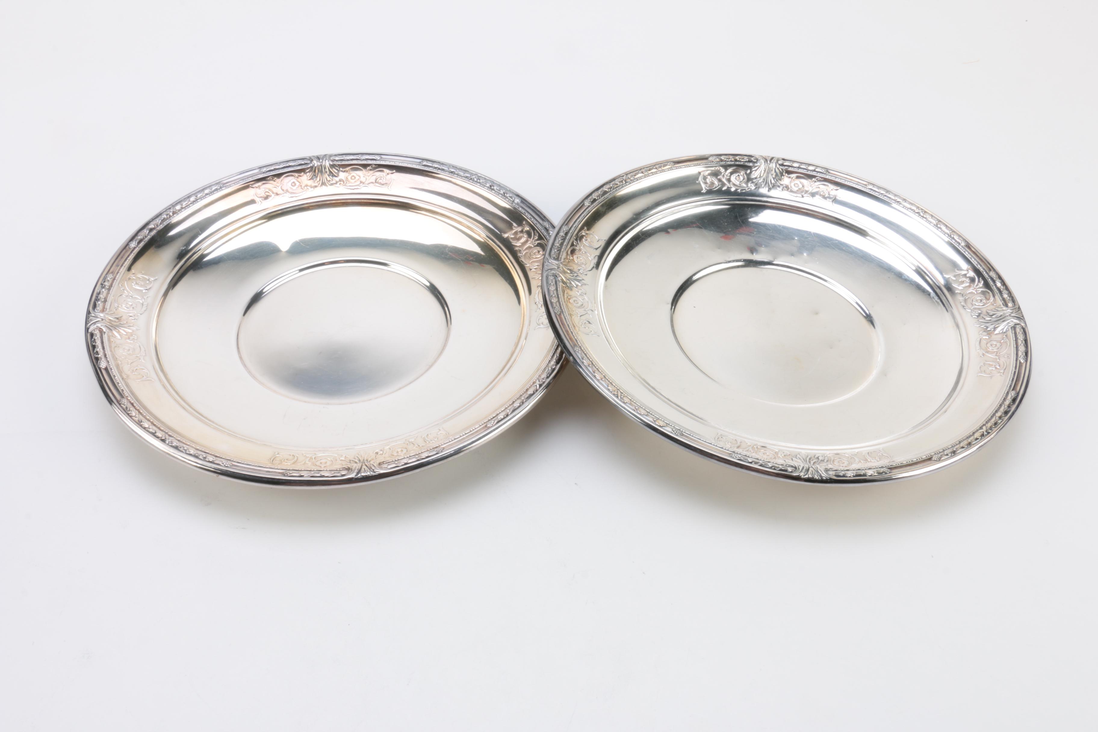 Wilcox Silver Plate Round Platter and Other Silver Plate Serveware