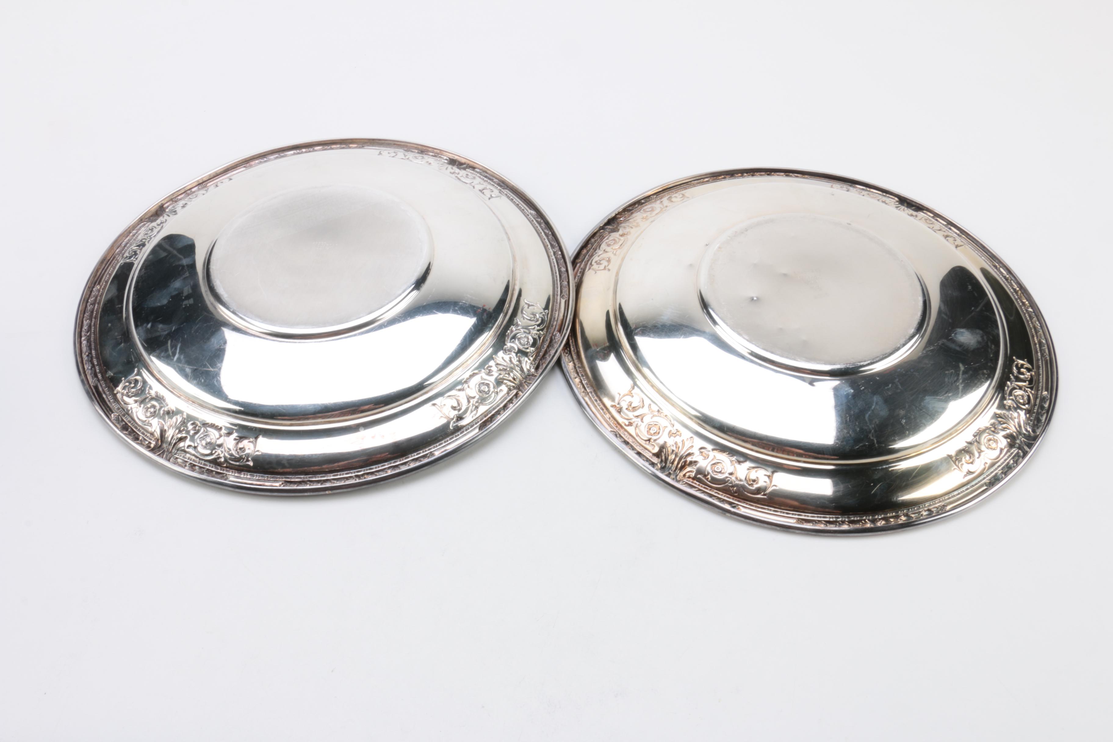 Wilcox Silver Plate Round Platter and Other Silver Plate Serveware