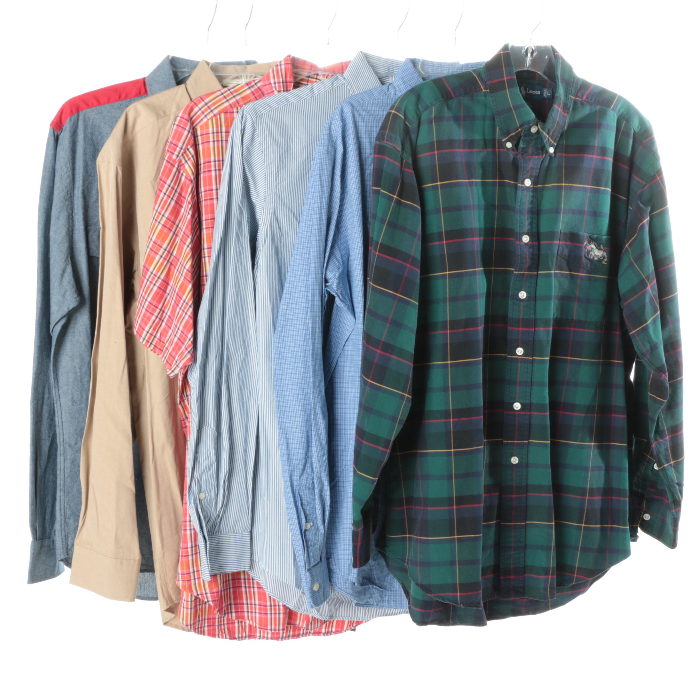 Men's Button-Up Shirts Featuring Ralph Lauren