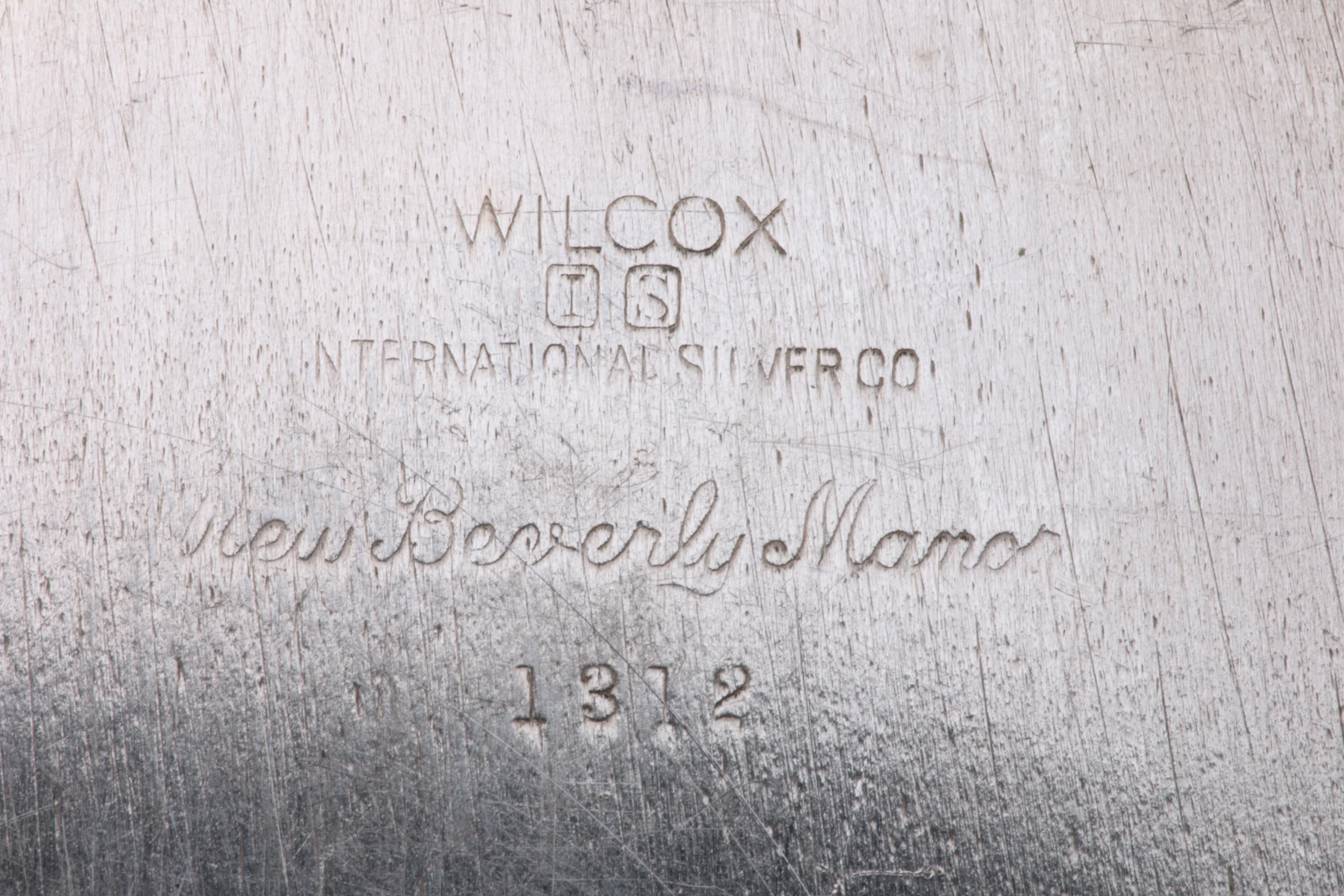 Wilcox Silver Plate Round Platter and Other Silver Plate Serveware