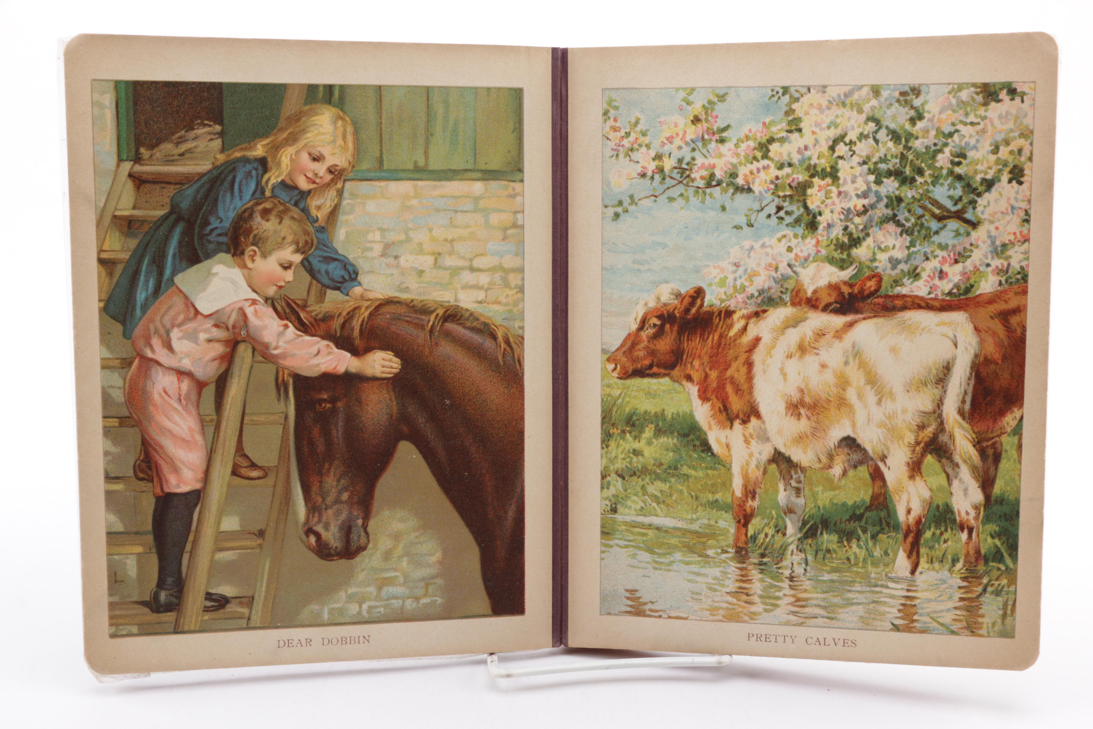 Antique "Pretty Farm Pets" by Helena Maguire Children's Book