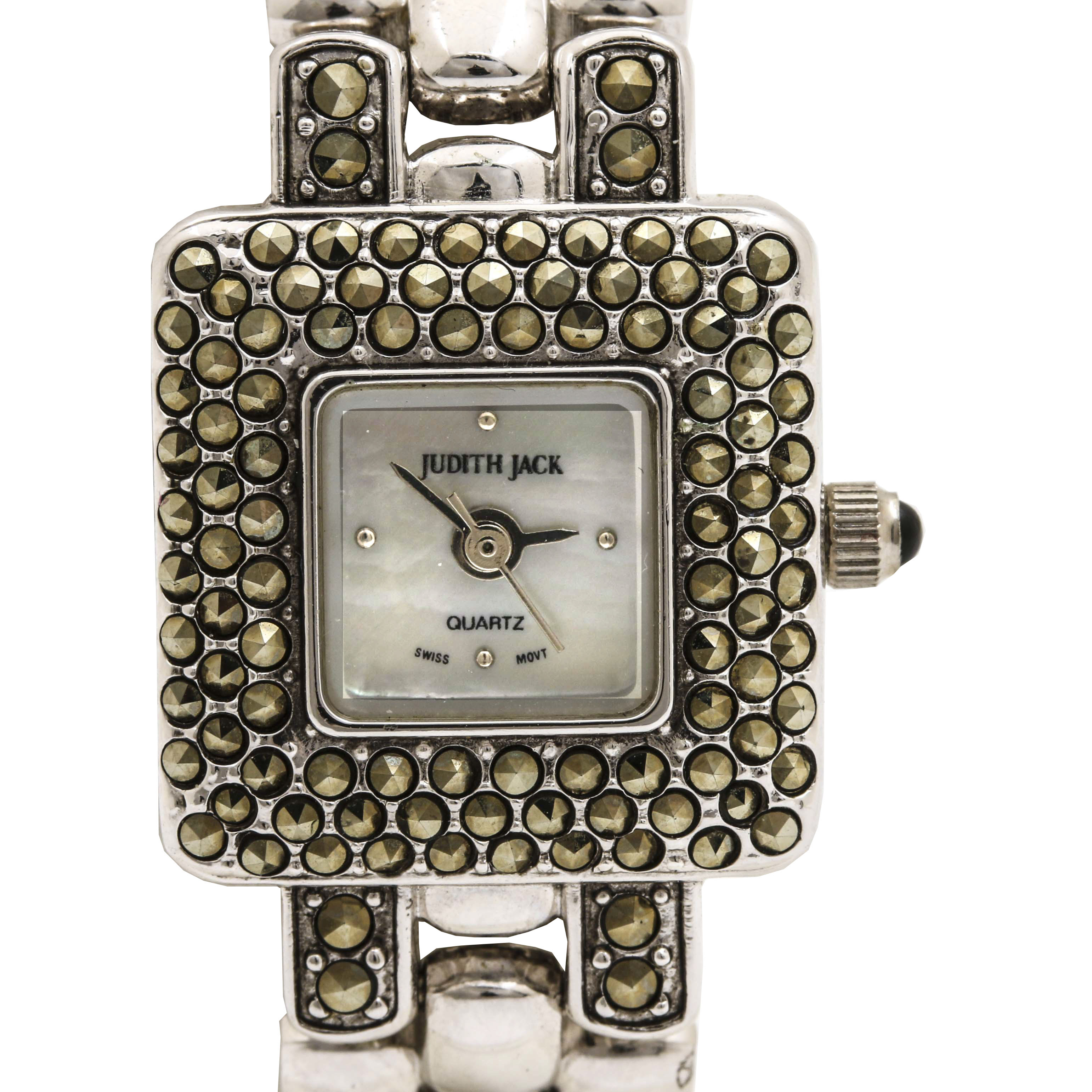 Judith Jack Sterling Silver Marcasite Watch