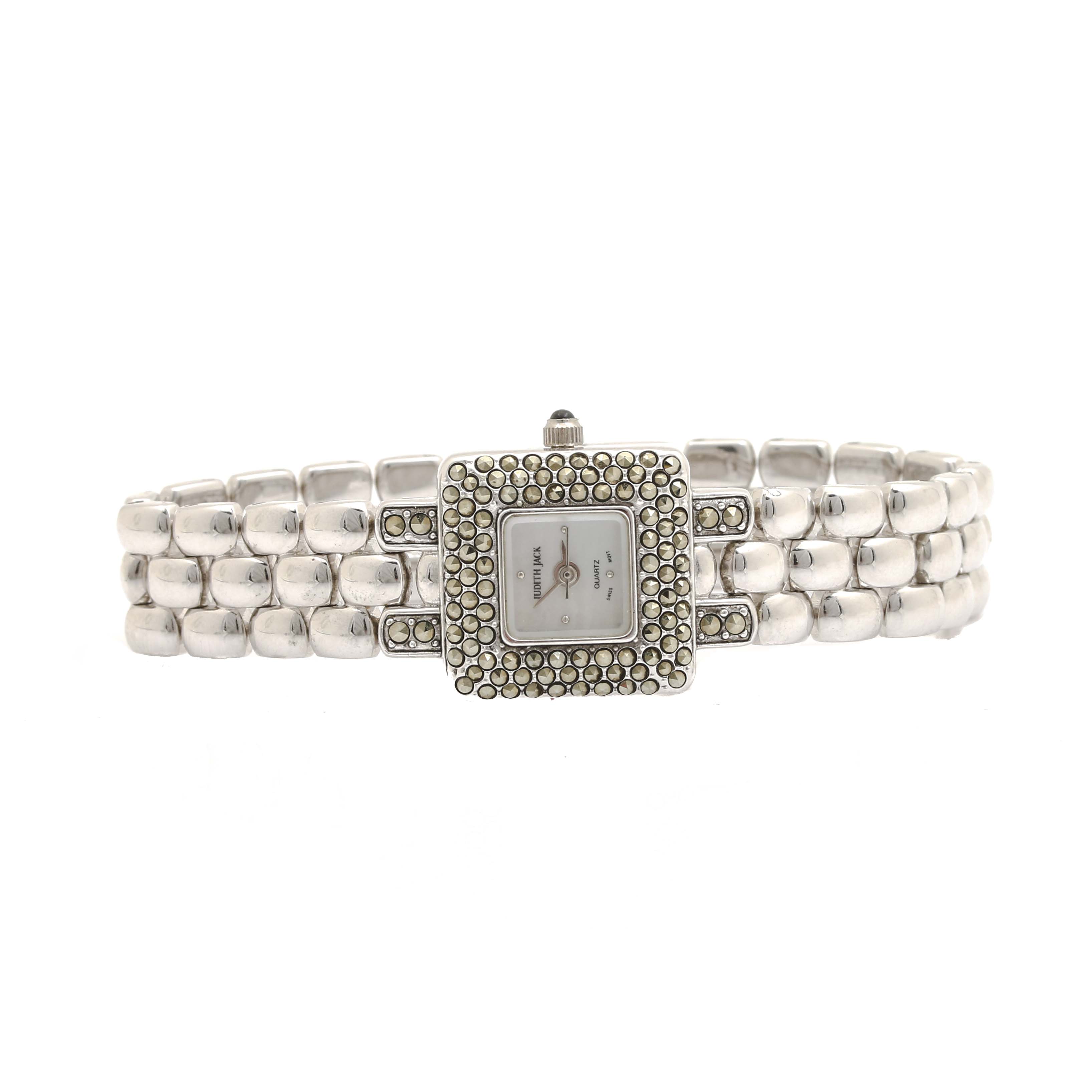 Judith Jack Sterling Silver Marcasite Watch