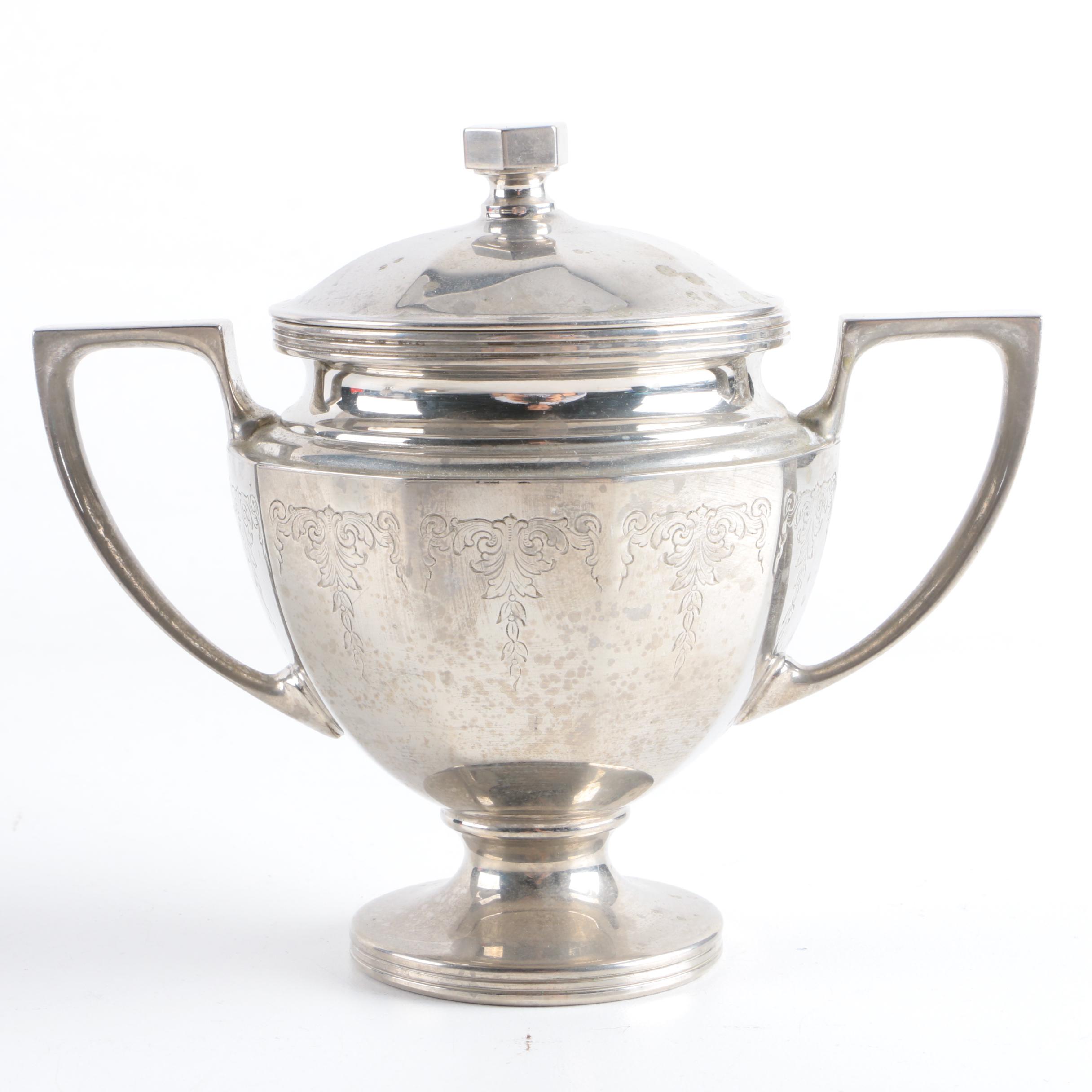 Homan Plate Silver Plate Platter and Other Silver Plate Serveware