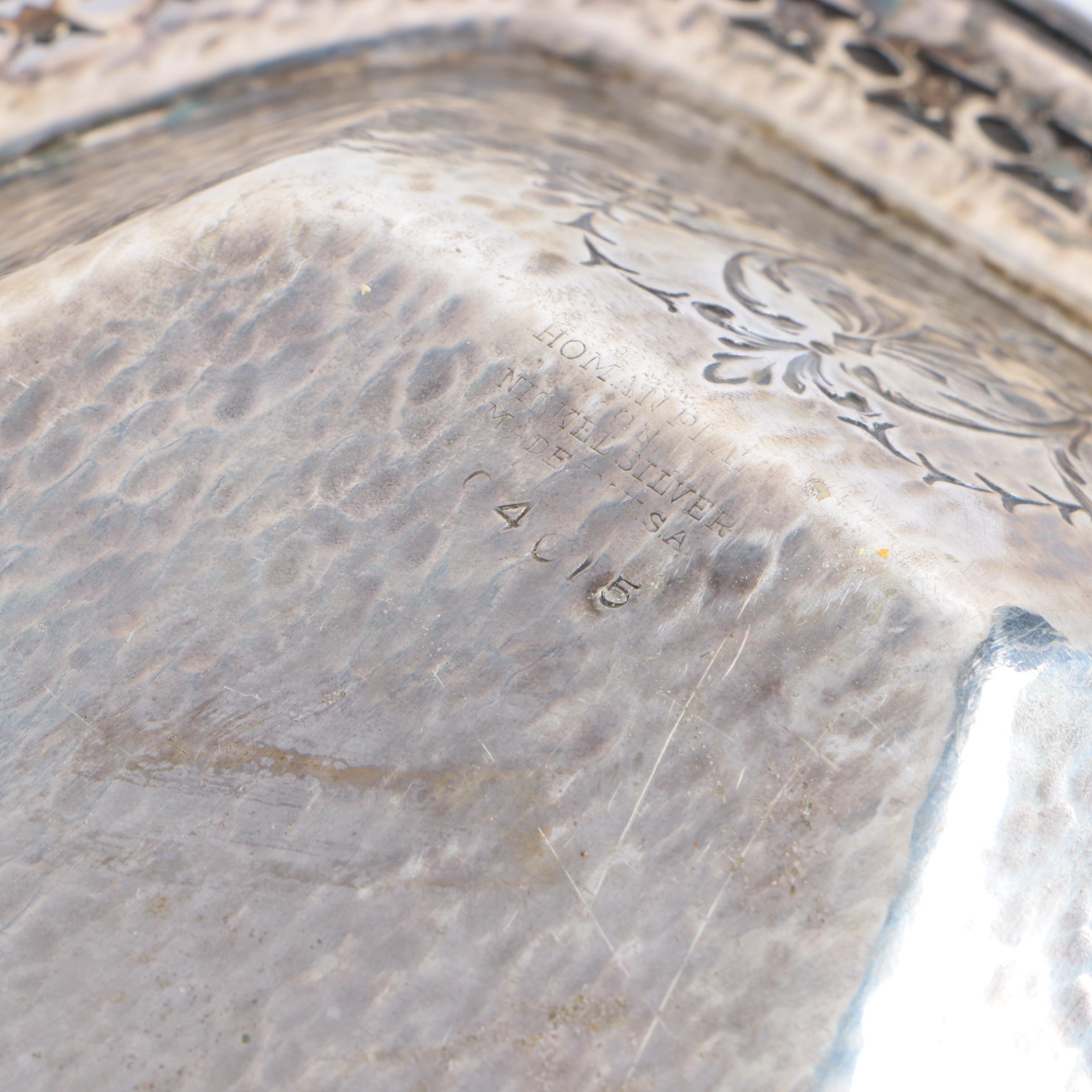 Homan Plate Silver Plate Platter and Other Silver Plate Serveware