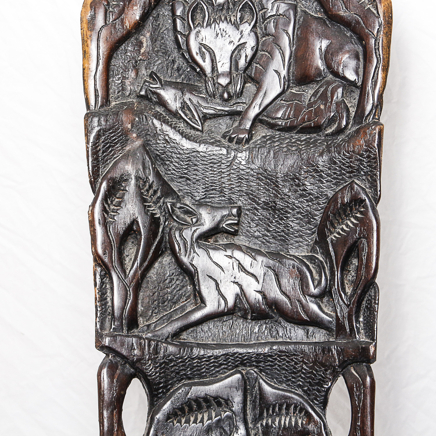 Carved African Palaver Chair