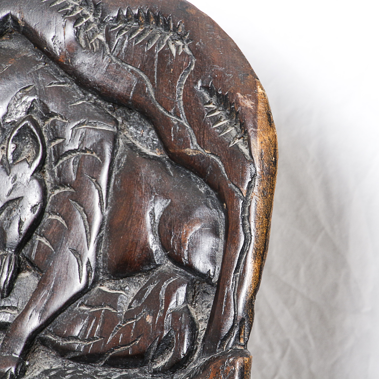 Carved African Palaver Chair