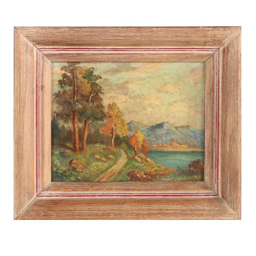 Eugene LaForet Oil Painting of Nature Scene