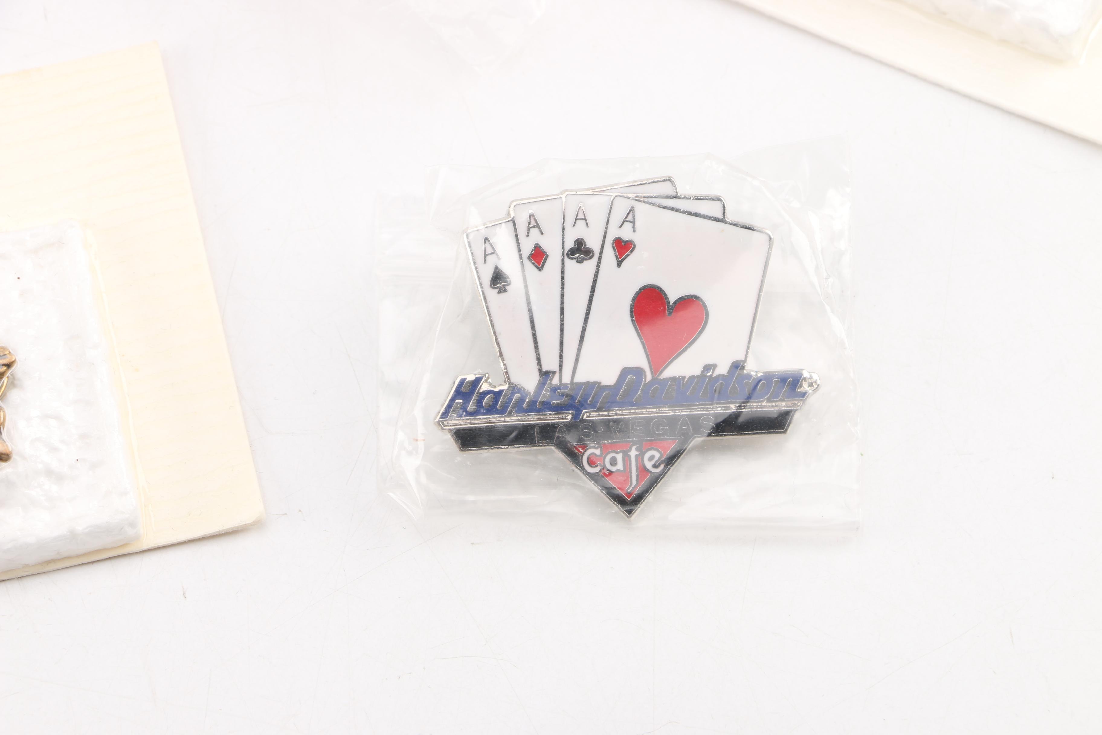 Harley-Davidson Accessories Including Patches, Keychains, Pins and More