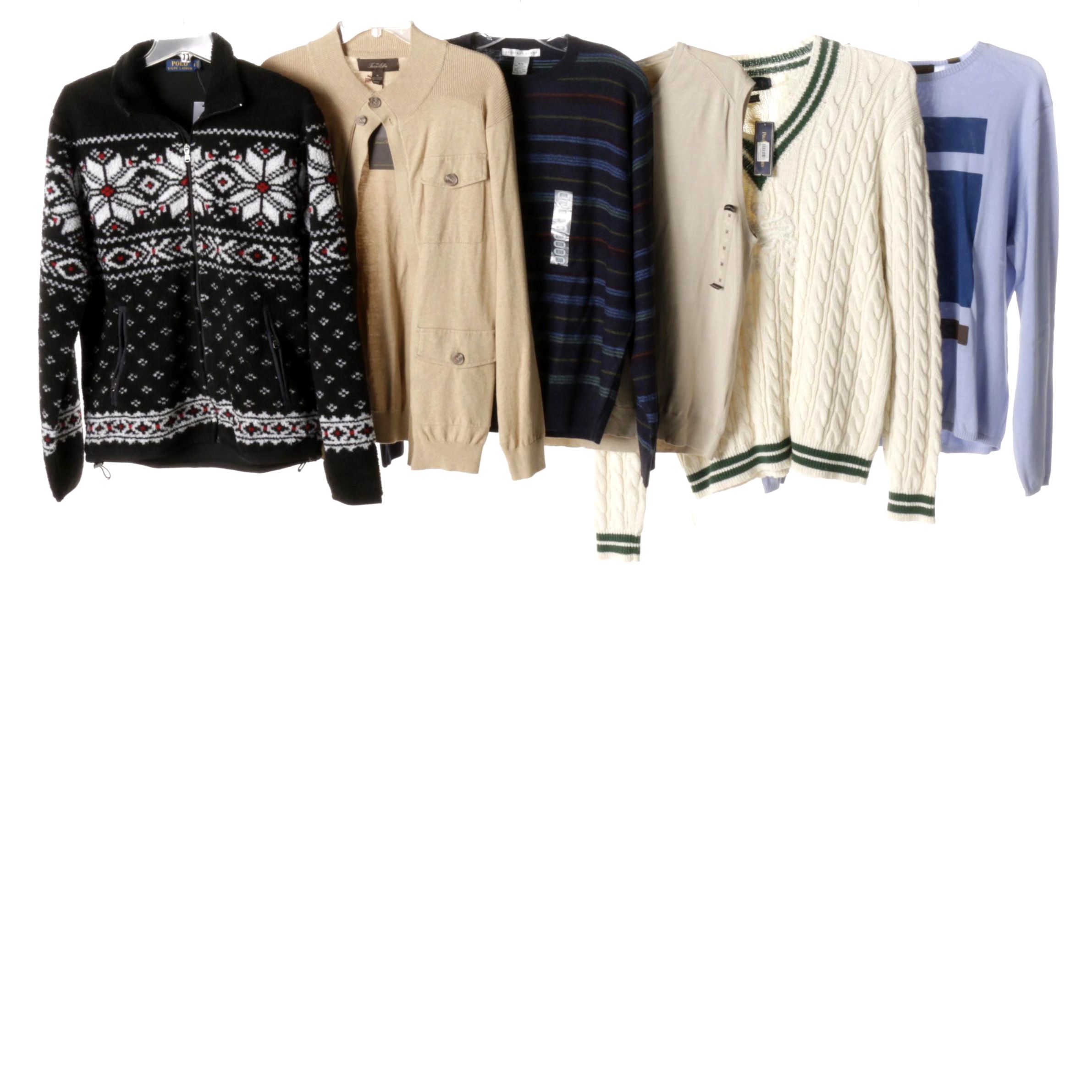 Men's Sweaters Featuring Polo by Ralph Lauren and Tasso Elba