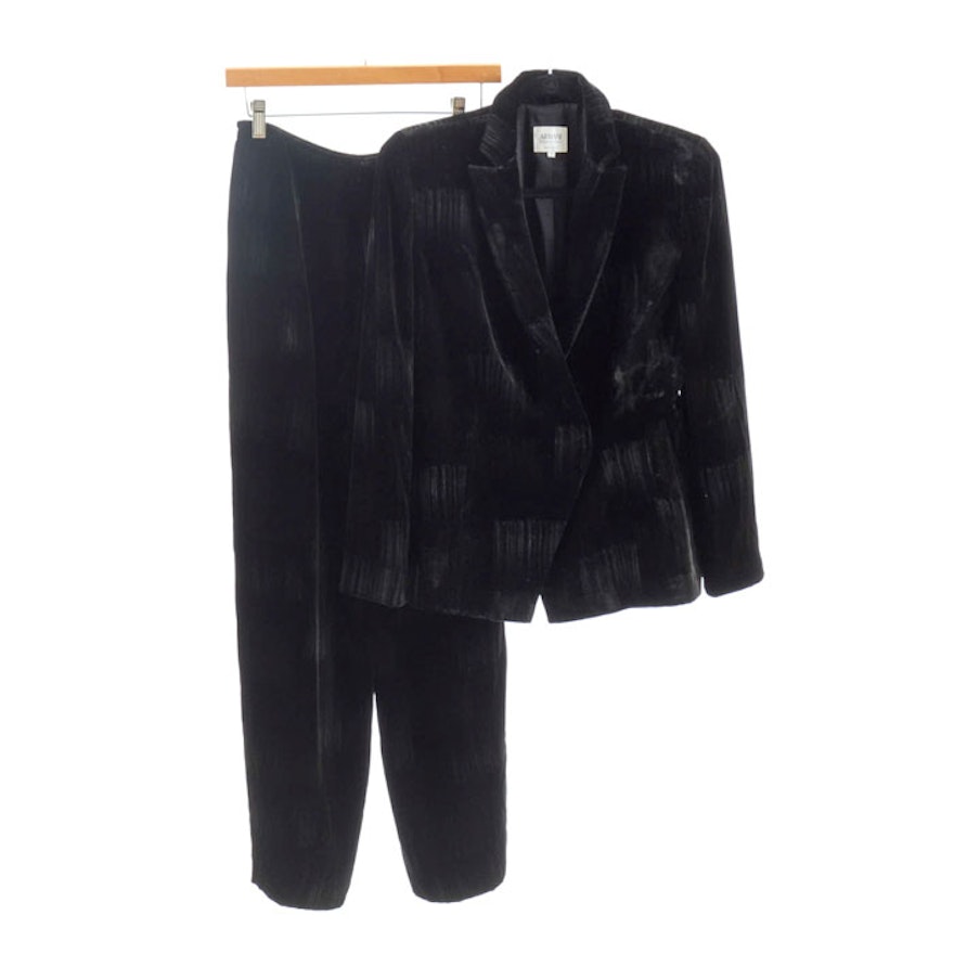 Armani Collezioni Women's Velvet Suit