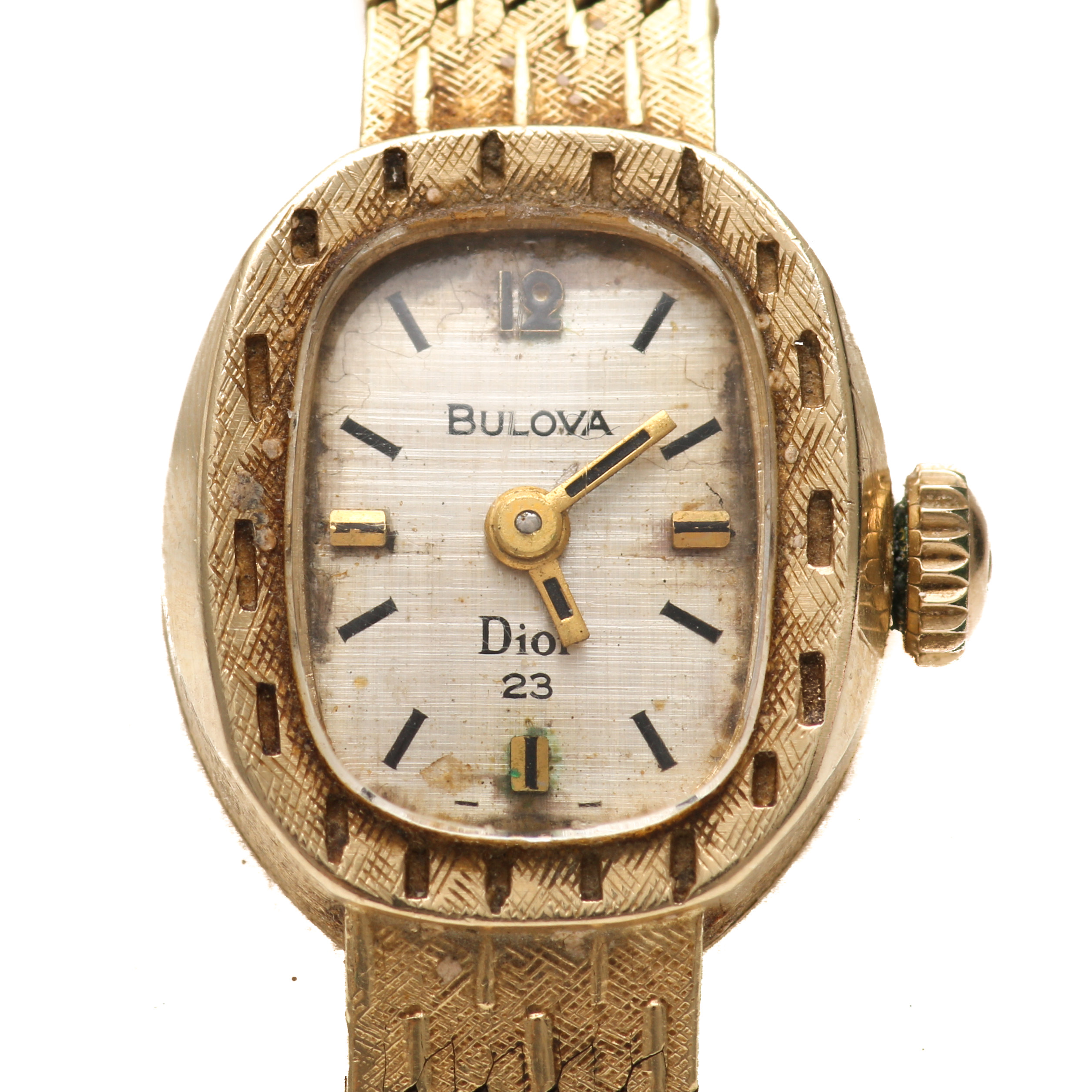 Bulova Dior 14K Yellow Gold Watch