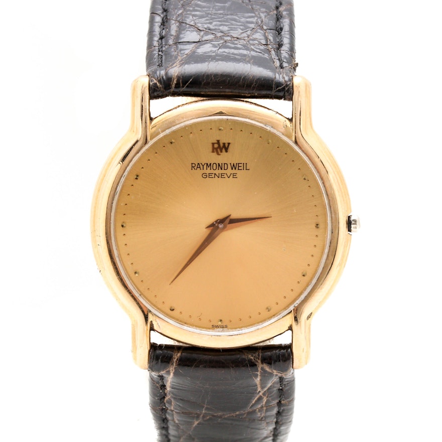 Raymond Weil 18K Gold Plate Wristwatch