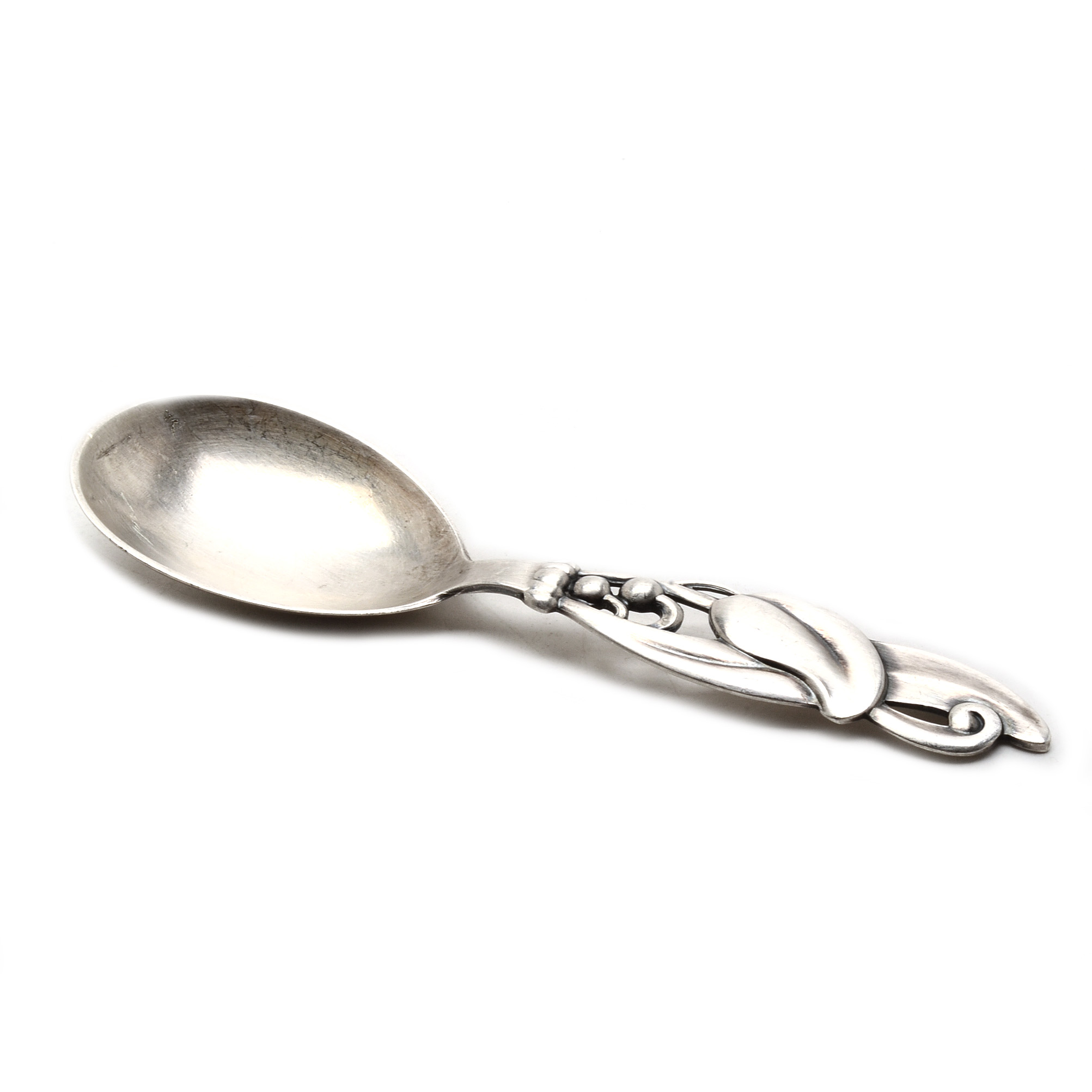 1960 W. & S. Sørensen/Horsens Sølvvarefabrik Danish Sterling Tea Caddy Spoon