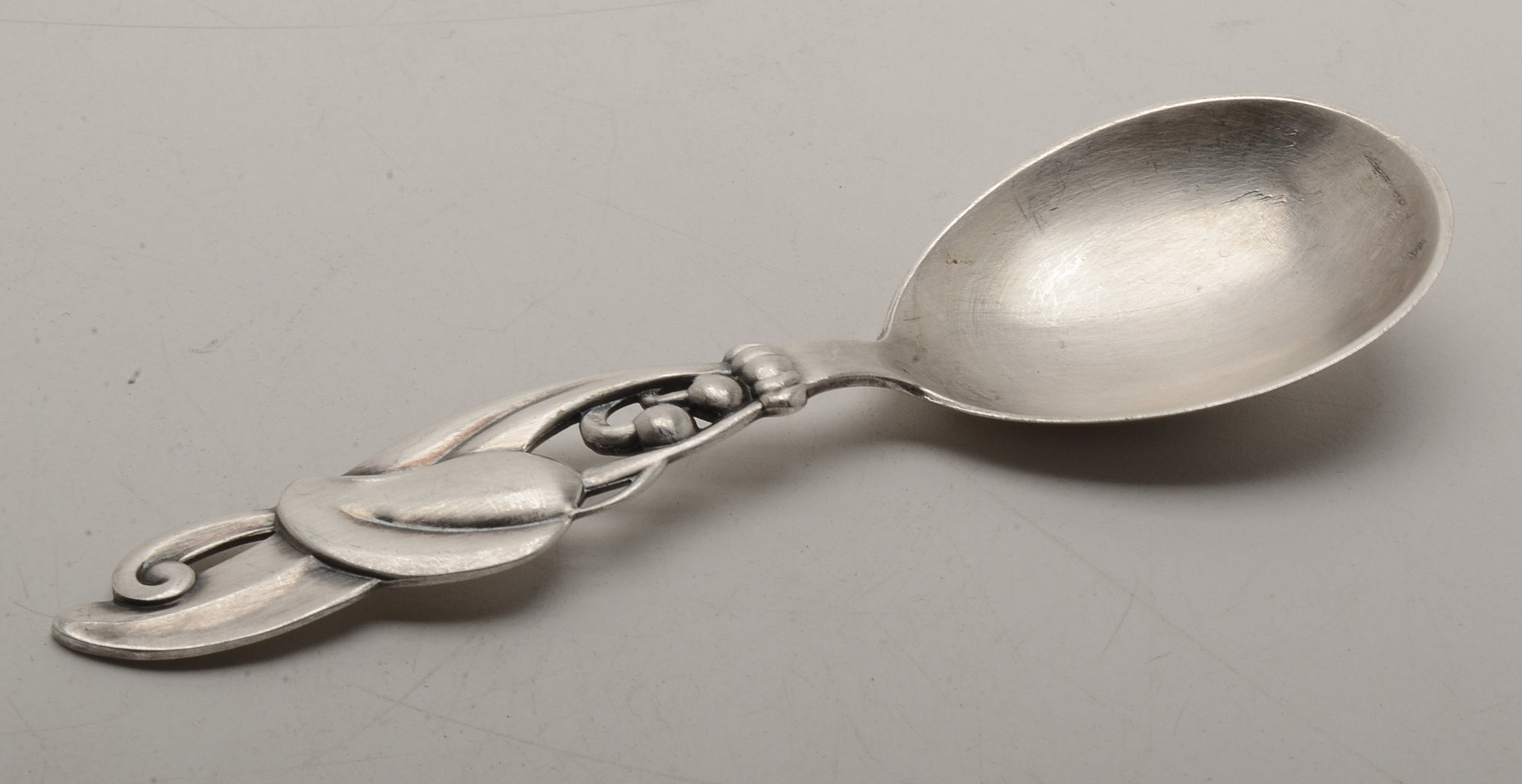 1960 W. & S. Sørensen/Horsens Sølvvarefabrik Danish Sterling Tea Caddy Spoon