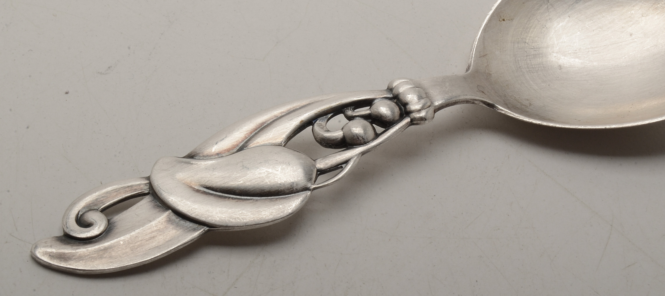 1960 W. & S. Sørensen/Horsens Sølvvarefabrik Danish Sterling Tea Caddy Spoon