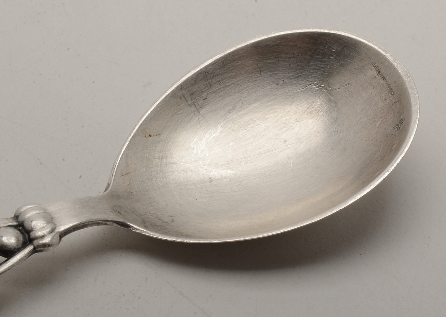 1960 W. & S. Sørensen/Horsens Sølvvarefabrik Danish Sterling Tea Caddy Spoon