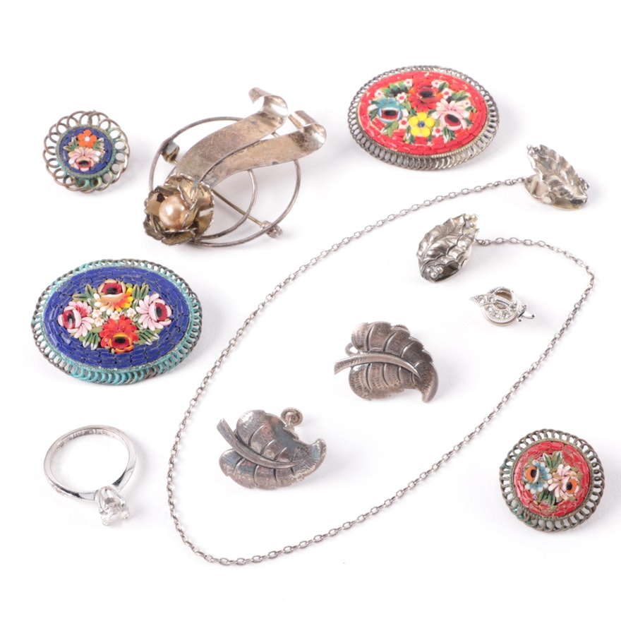 Sterling Silver Jewelry Featuring Mosaic Glass