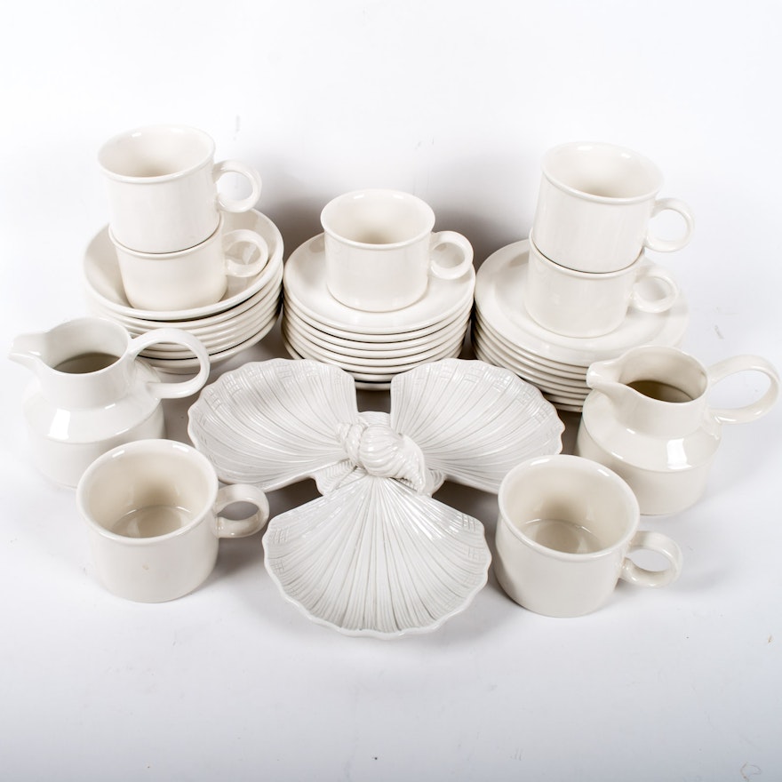 Midwinter Ltd. "StoneHenge White" Ceramic Set with Italian Ceramic