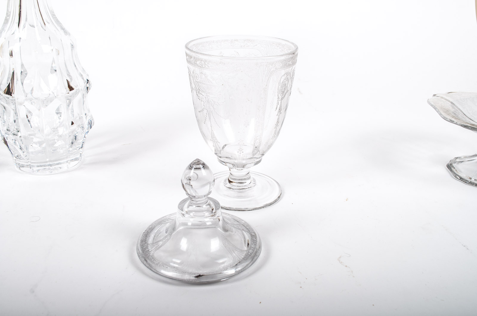 Krosno Glass Bowl and Assortment of Decorative Glass