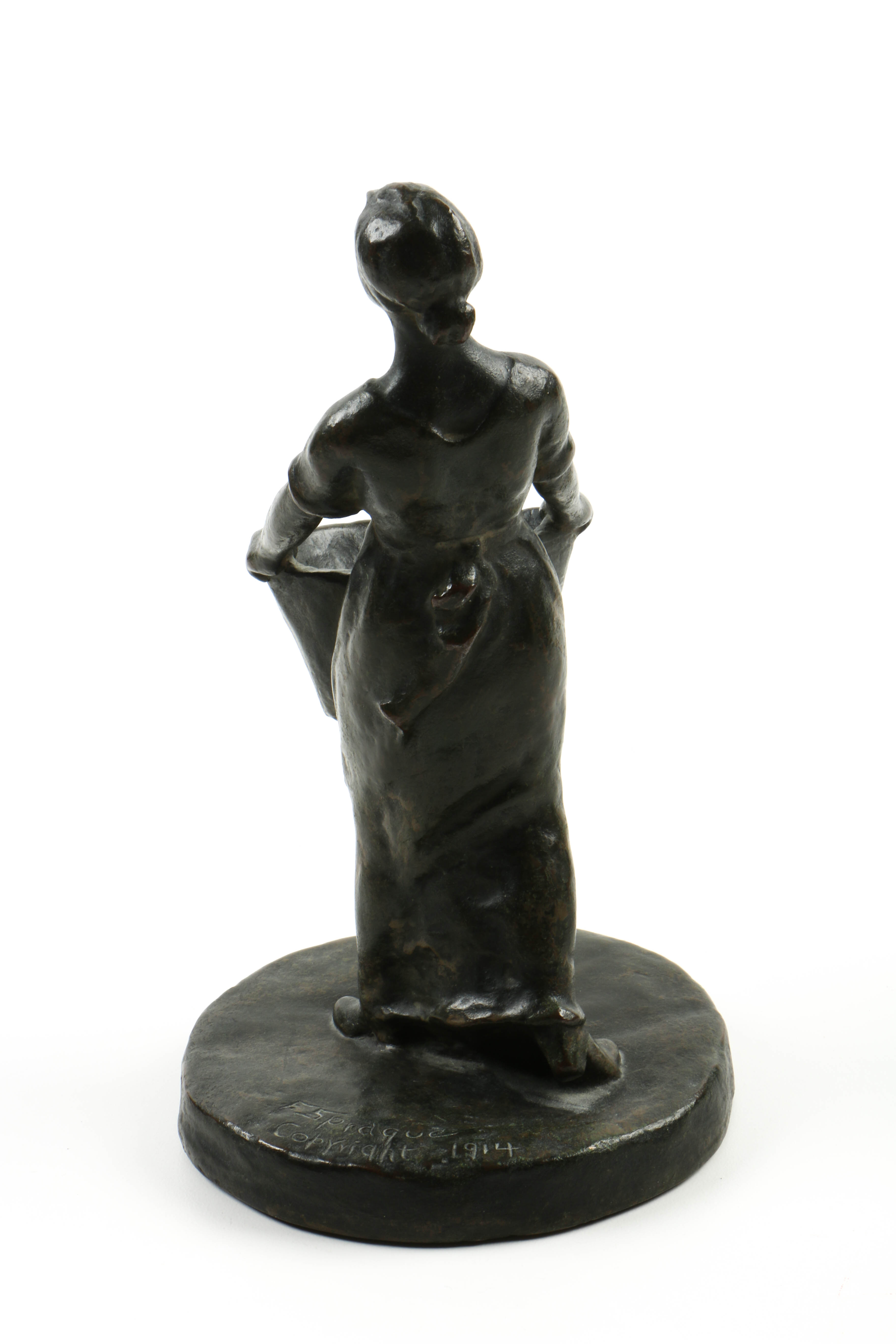 Florence Sprague Smith (1888-1971) Bronze Titled "Joy of Labor"