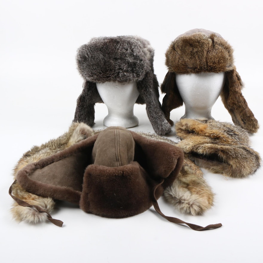 Fur Ushankas and Accessories Including UGG