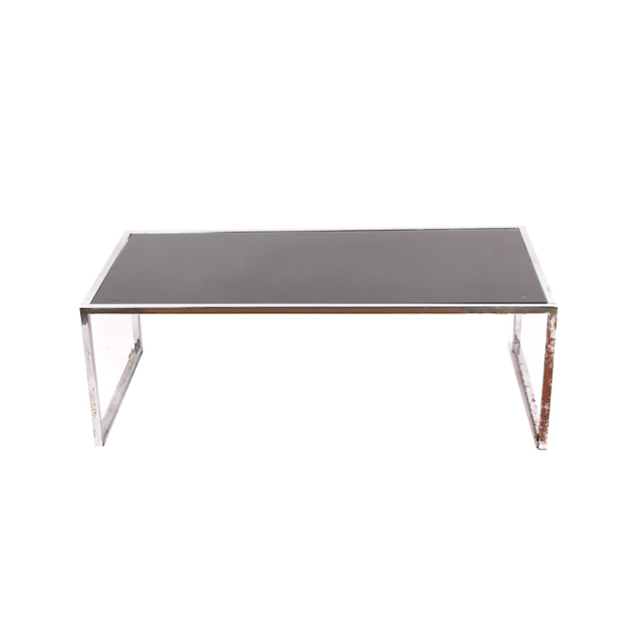 Vintage Mid Century Modern Chrome Coffee Table