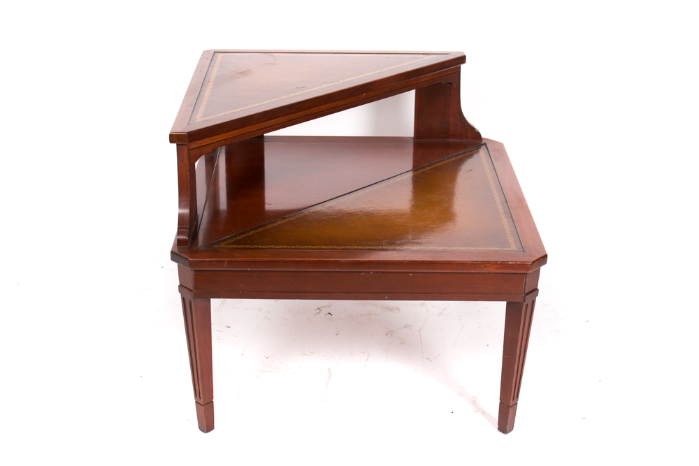 Vintage Regency Style Corner End Table by Mersman