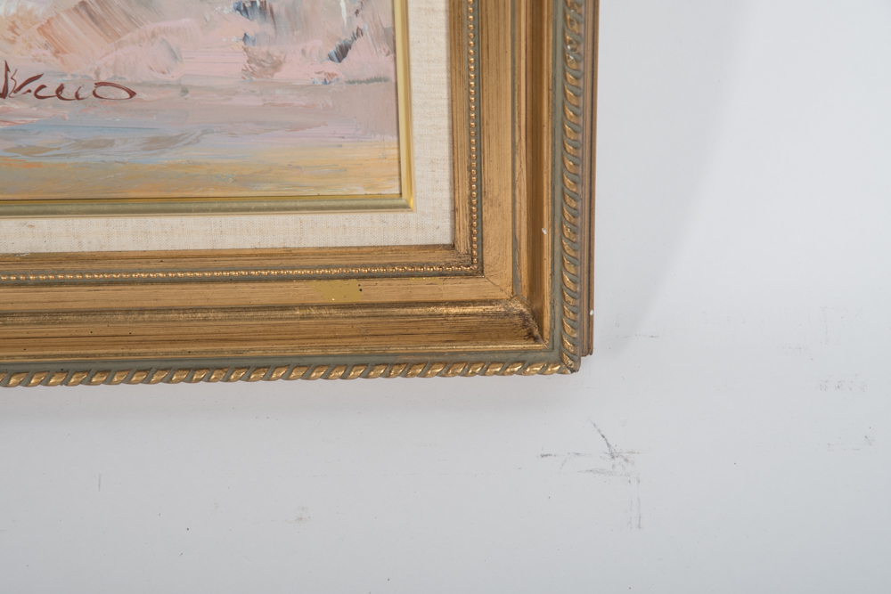 Anthony Veccio Oil Painting of a Horse Race