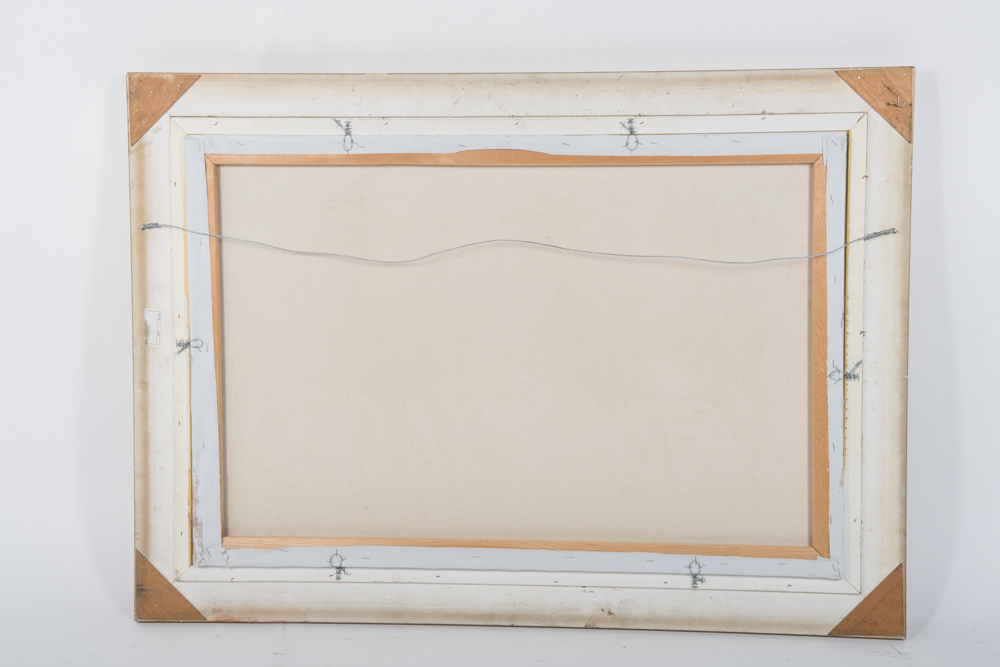 Anthony Veccio Oil Painting of a Horse Race