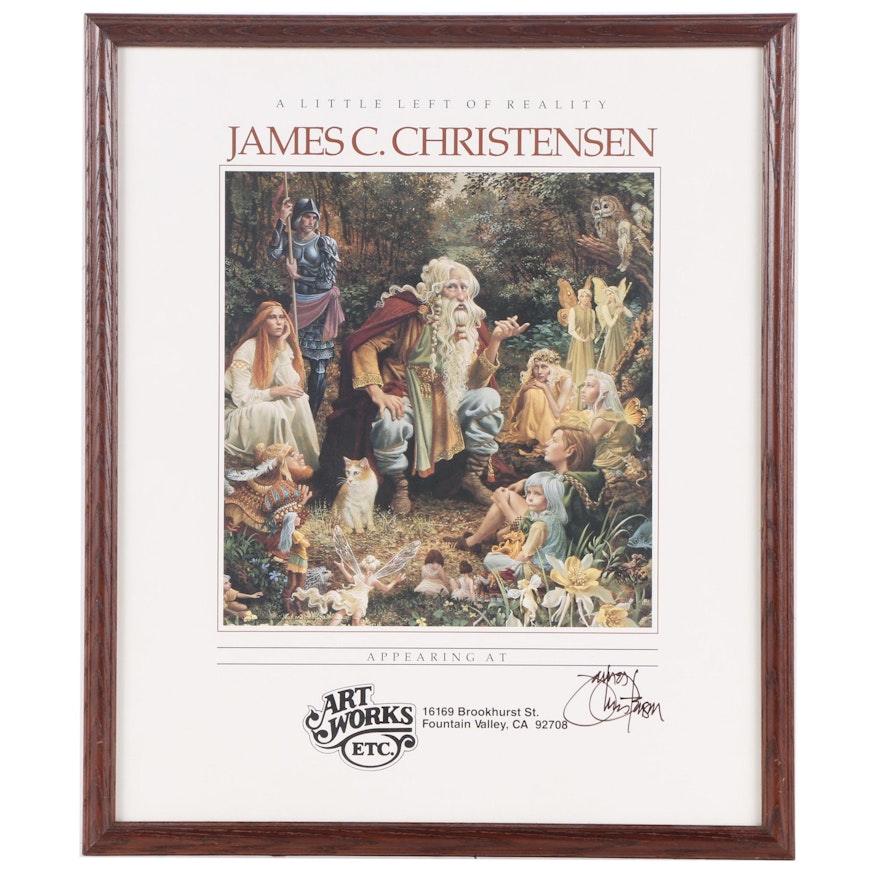 James C. Christensen Offset Lithograph Art Works Etc. Poster