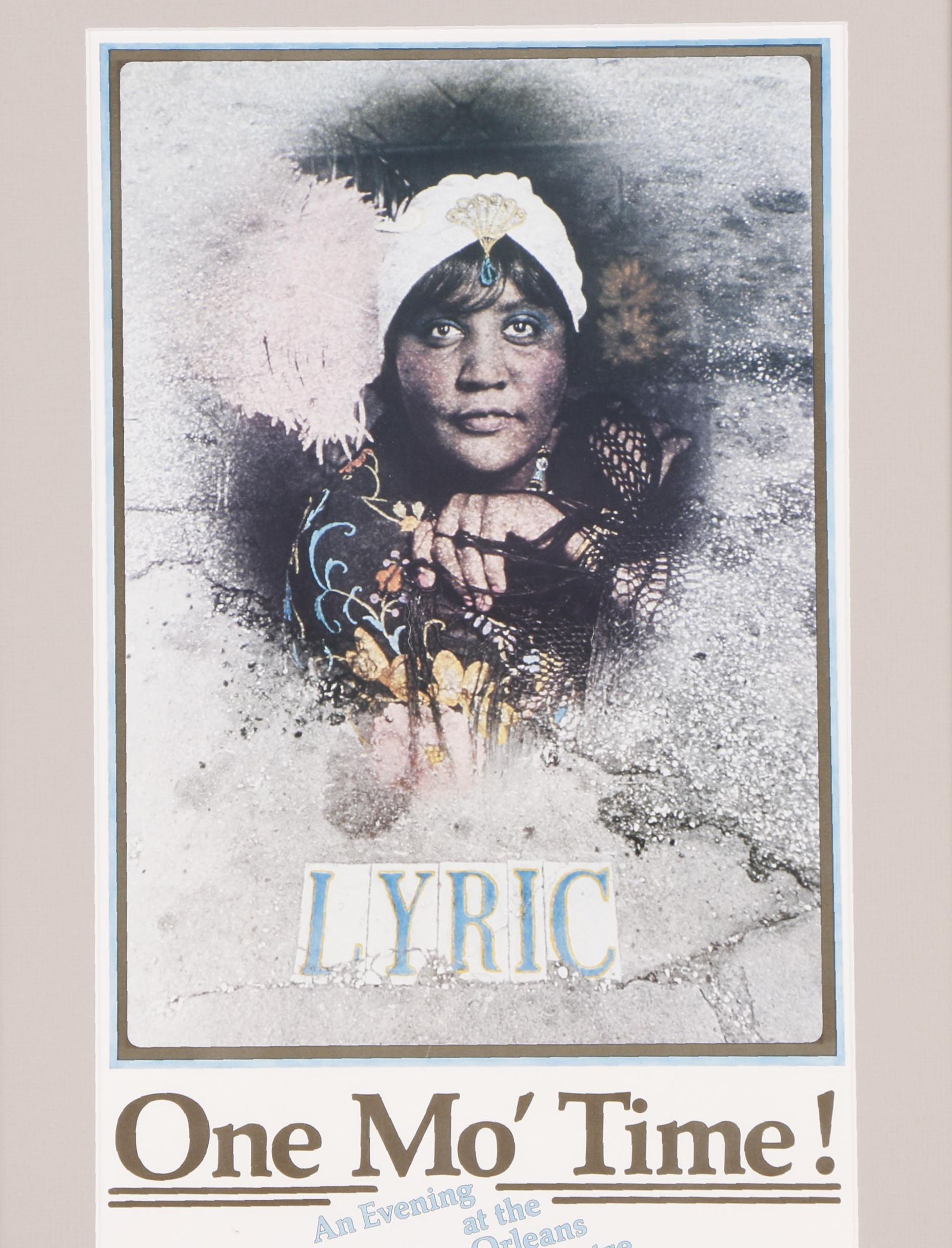 Circa 1980 Poster for "One Mo' Time!" Off-Broadway Musical