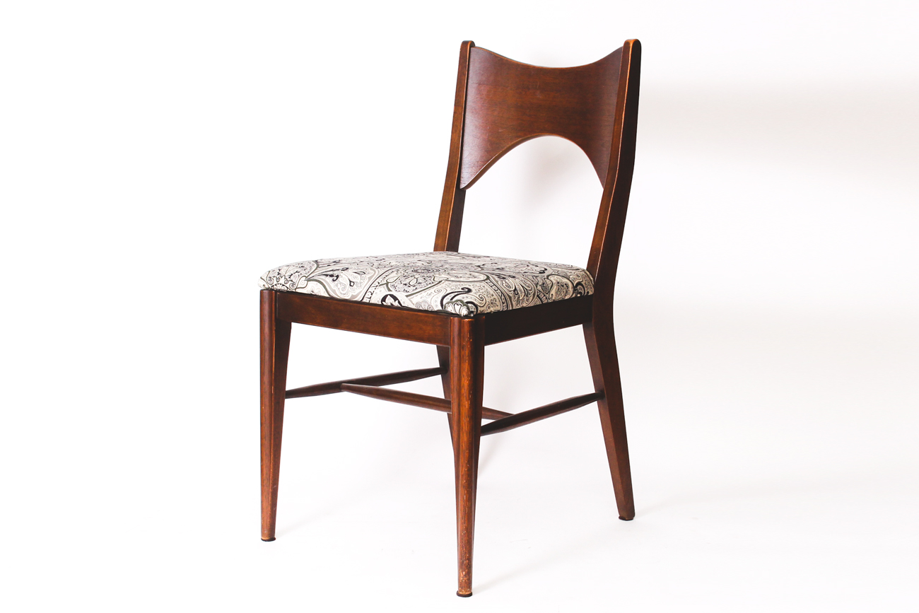 Mid Century Modern Extension Table with Six Chairs