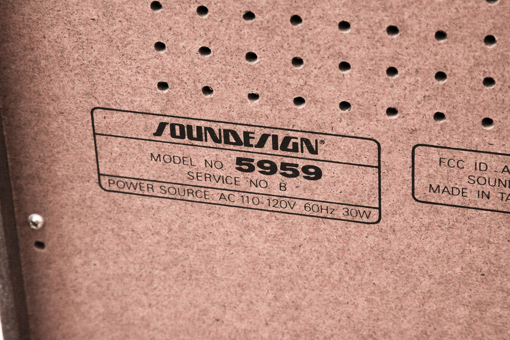 Vintage Soundesign Model 5959 Stereo Receiver