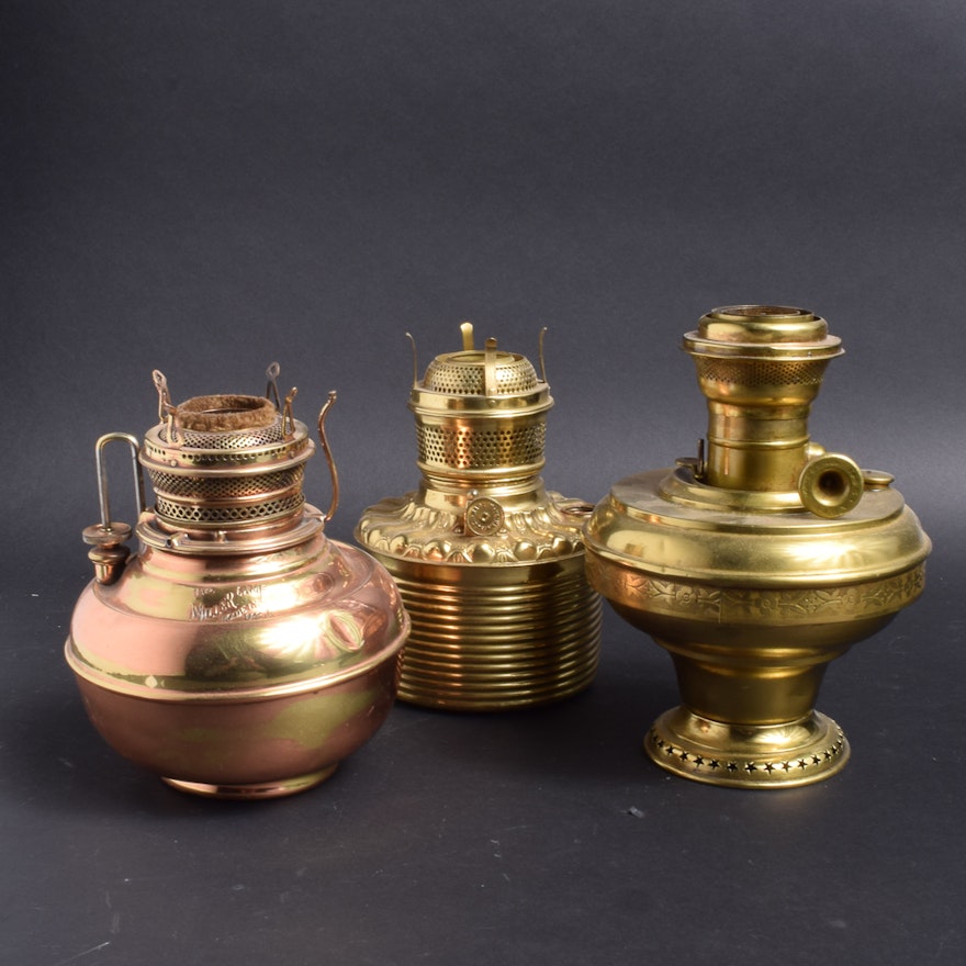 Brass and Copper Lantern Bases