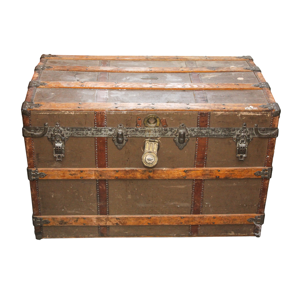 Antique Steamer Trunk by Crouch & Fitzgerald