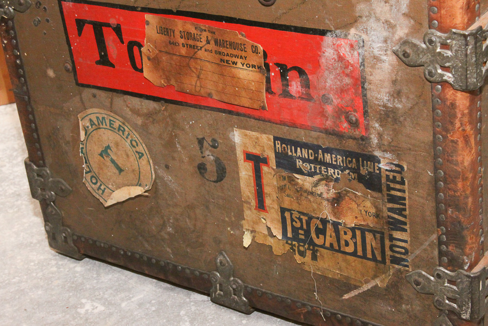 Antique Steamer Trunk by Crouch & Fitzgerald