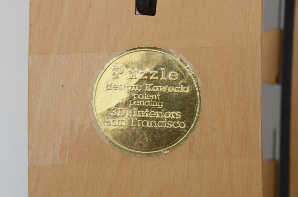 Pair of Modernist Kawecki "Puzzle" Armchairs