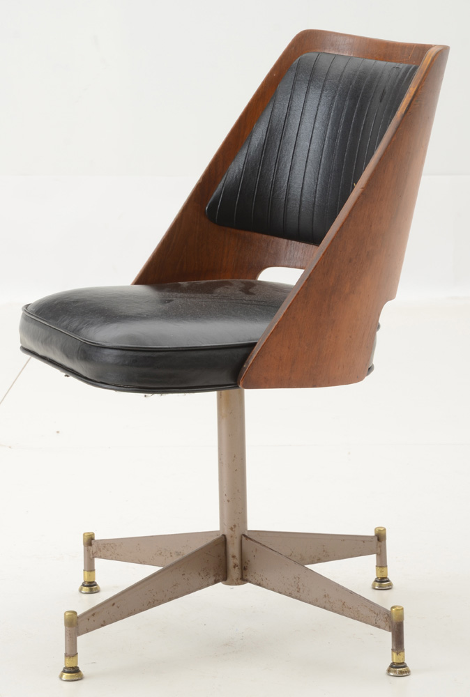 Mid Century Modern "Orange Slice" Style Dining Table and Chairs